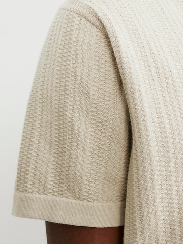 JACK & JONES Knit cardigan 'VALENCIA' in Beige