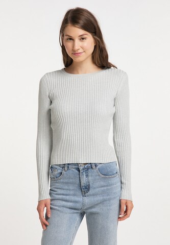 Mo ESSENTIALS Sweater in Grey: front