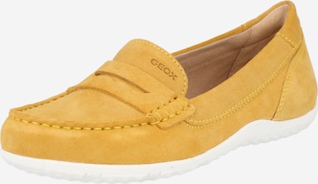 GEOX Moccasins 'Vega' in Yellow: front