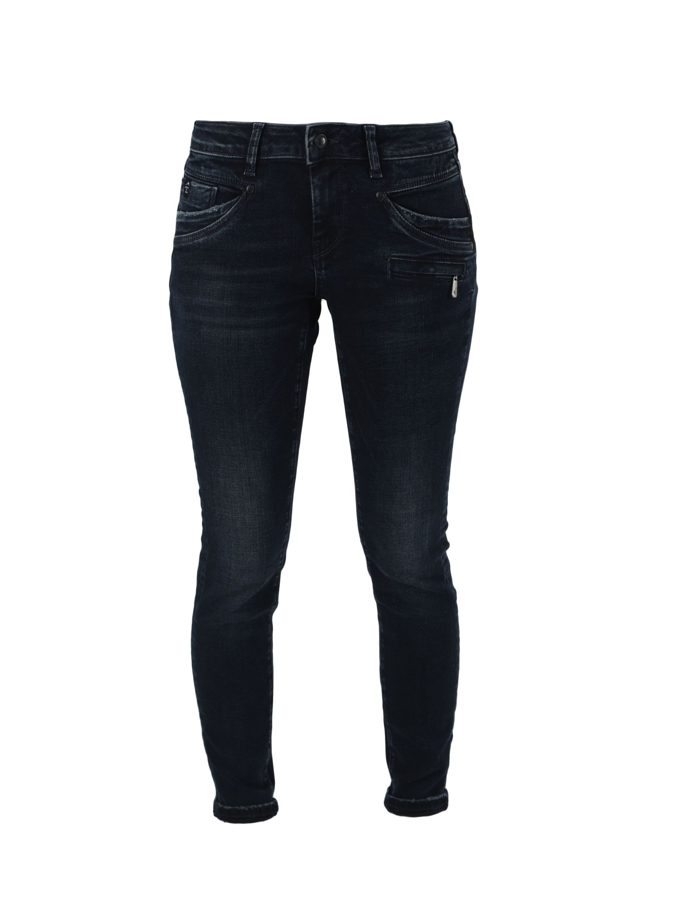 Miracle of Denim Skinny Jeans 'Suzy' in Black: front