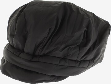 HIGH Hat & Cap in One size in Black: front