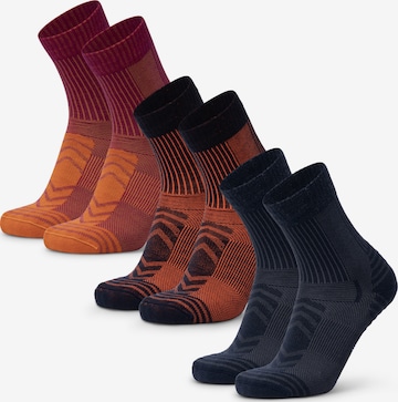 Chaussettes de sport 'Light Hiking Crew' DANISH ENDURANCE en orange : devant