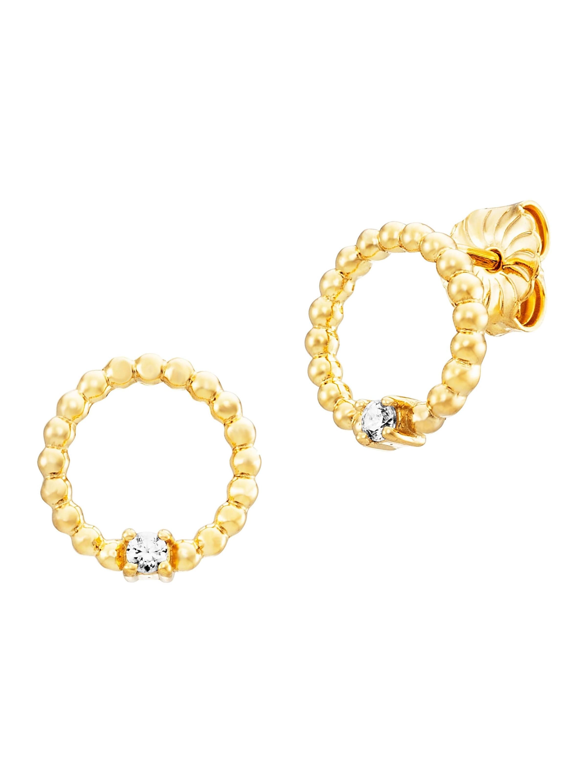 Julie Julsen Ohrringe in Gold: Vorderseite