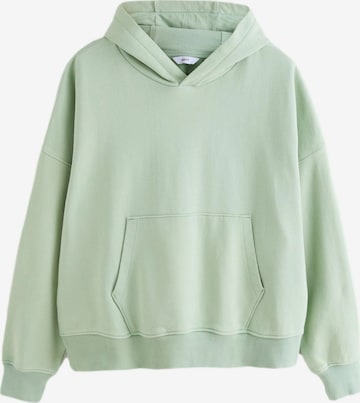 Bluză de molton de la Next pe verde: față