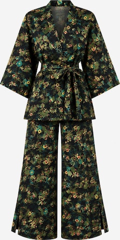 Kimono 'Jamira kimono & pants co-ord' di Hobo Sapiens in nero: frontale