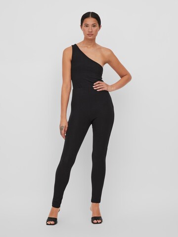 VILA Skinny Leggingsit 'Spice' värissä musta