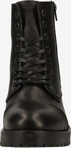 BULLBOXER Lace-Up Ankle Boots in Black