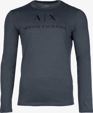 ARMANI EXCHANGE - Camiseta en azul: frente