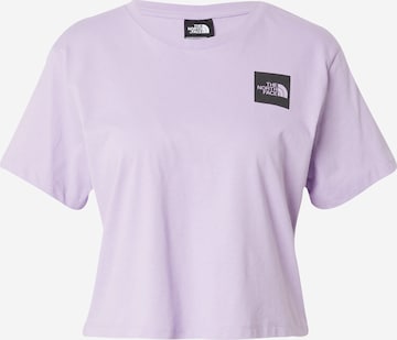 THE NORTH FACE T-shirt i lila: framsida