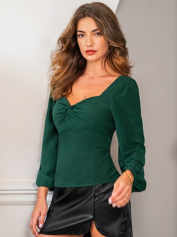 Cupshe Blouse 'Long Sleeve' in Green