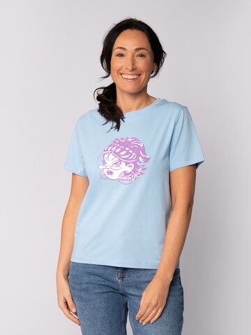 T-shirt 'Babe' Watapparel en bleu : devant