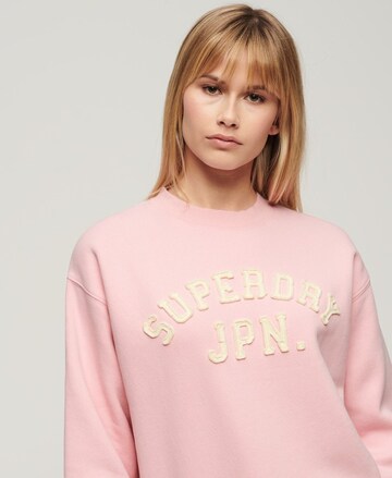 Superdry - Sweatshirt em rosa