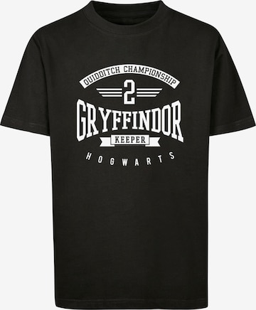 F4NT4STIC Shirt 'Harry Potter Gryffindor Keeper' in Zwart: voorkant