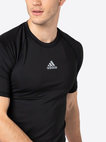 ADIDAS PERFORMANCE Funkční tričko 'AlphaSkin' – černá