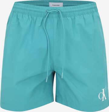 Shorts de bain Calvin Klein Swimwear en vert : devant