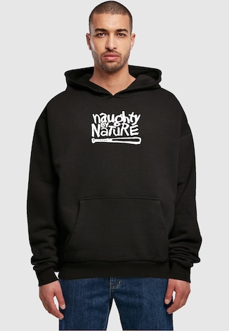 Sweat-shirt 'Naughty By Nature' Merchcode en noir : devant