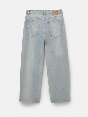 Pull&Bear Baggy Džíny – modrá