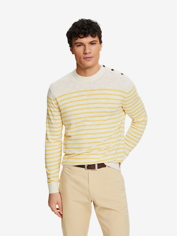 Pull-over ESPRIT en jaune : devant