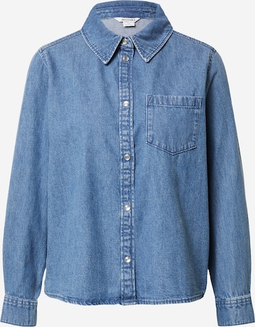 Monki Blouse in Blauw: voorkant