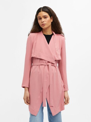 Manteau mi-saison OBJECT en rose : devant