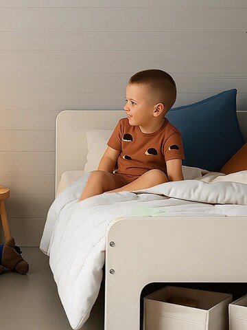 PAPATE - Manta para bebé en blanco