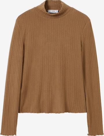 MANGO Sweater 'FIGA' in Brown: front