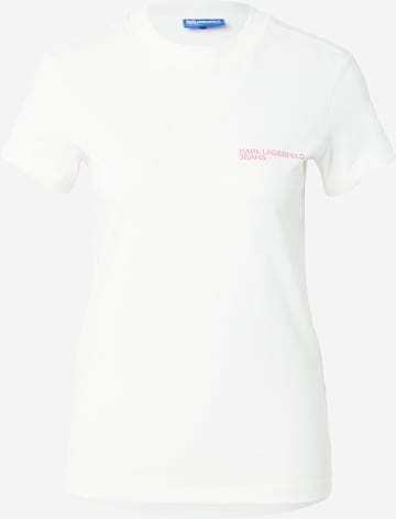 Tricou de la KARL LAGERFELD JEANS pe bej: față