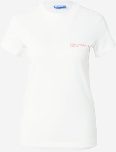 KARL LAGERFELD JEANS Paita koossa XS värissä beige / punainen, Tuotenäkymä