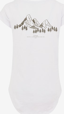 T-shirt 'Mountain Berge' F4NT4STIC en blanc