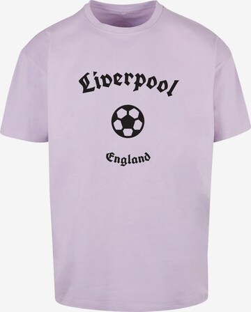 T-Shirt 'Liverpool' Merchcode en violet : devant
