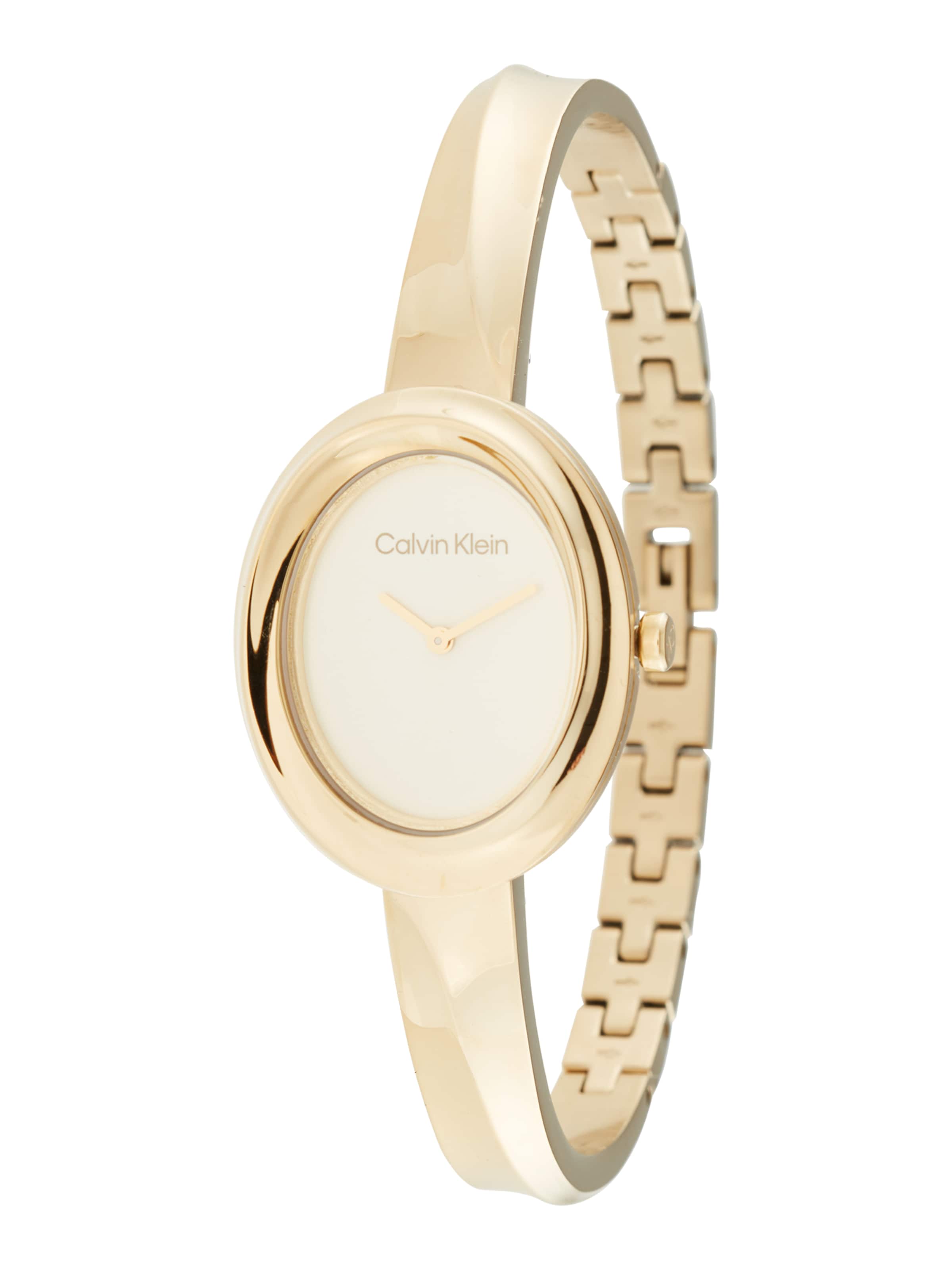 Orologio analogico 'TWISTED BEZEL' di Calvin Klein in oro: frontale