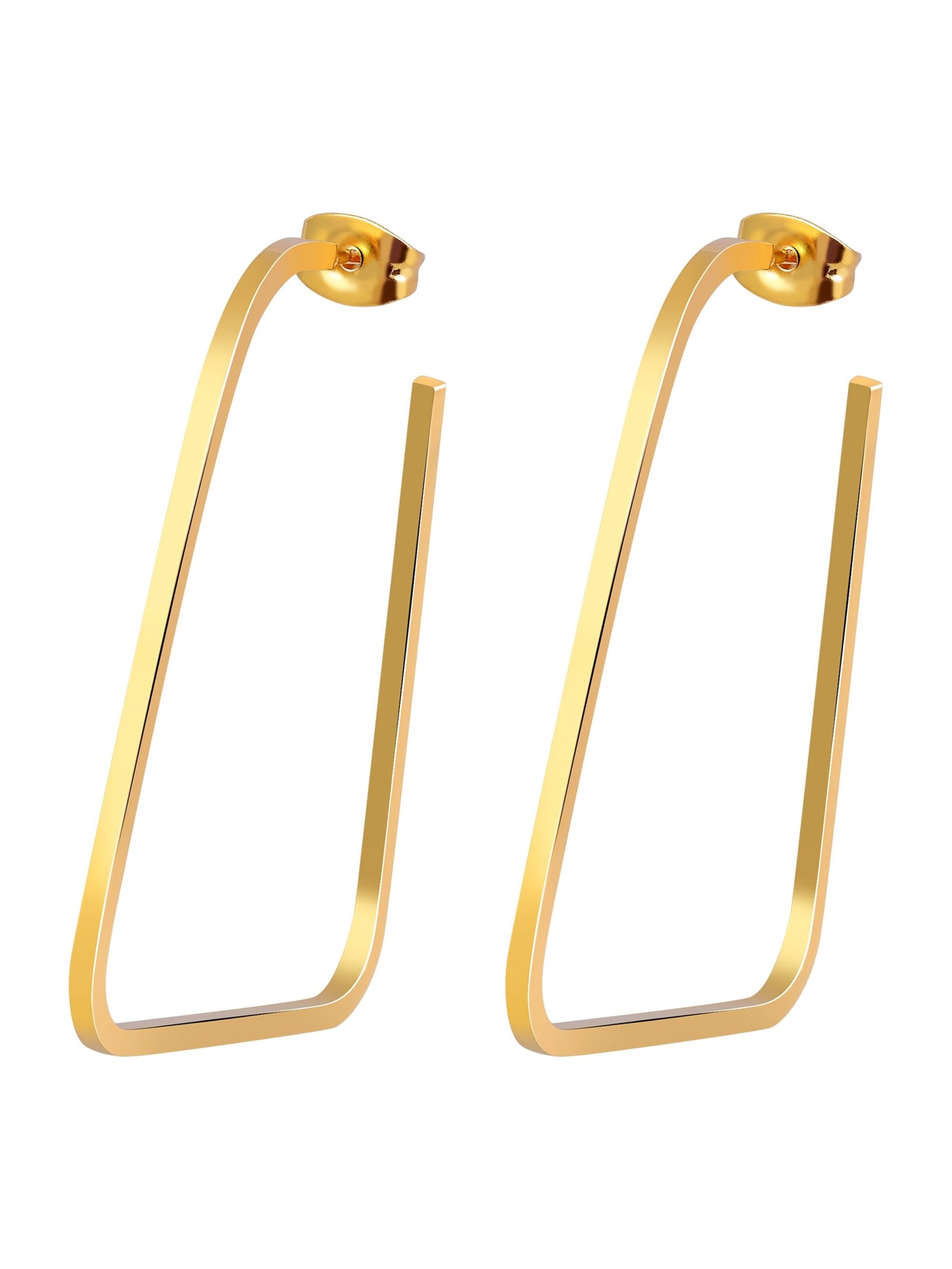 Akzent Ohrringe 'Trix, langlebig'‌‌‌‌‌‌‌ in Gold: Vorderseite