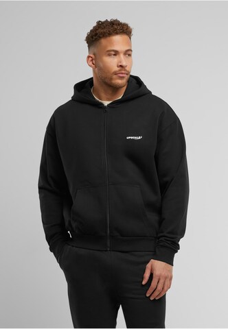 MT Upscale Sweatvest in Zwart: voorkant