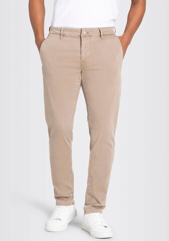 MAC Slimfit Chinohose in Beige: predná strana