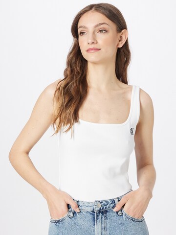 Calvin Klein Jeans Top in Weiß: predná strana