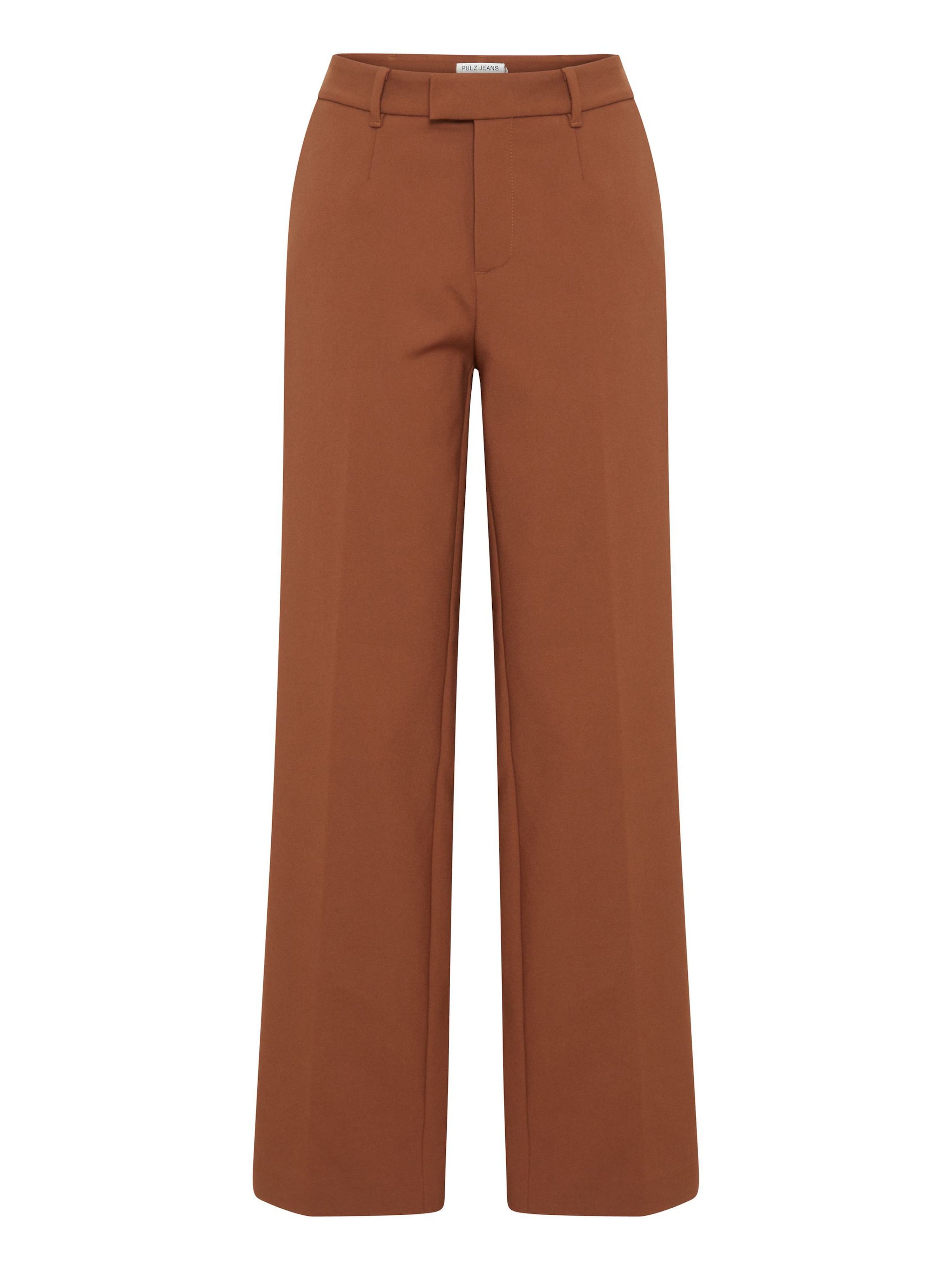 PULZ Jeans Hose 'Bindy' in Braun: Vorderseite