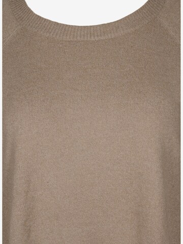 Zizzi Pullover 'Sunny' in Beige