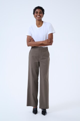 Kaffe Wide leg Broek 'Loraine' in Grijs
