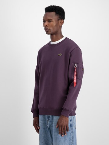 ALPHA INDUSTRIES Μπλούζα φούτερ σε λιλά