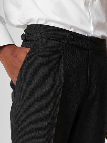 Antioch Regular Pleat-front trousers 'Nikolaus' in Black