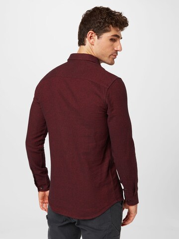 Coupe slim Chemise 'ARI' Only & Sons en marron