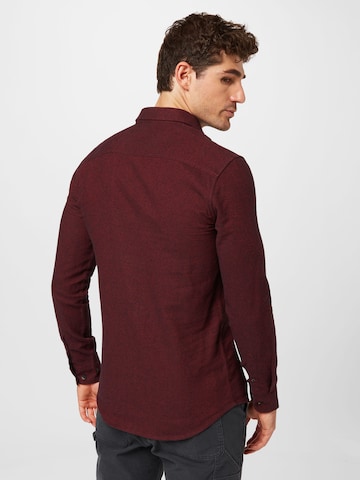 Only & Sons - Ajuste estrecho Camisa 'ARI' en marrón