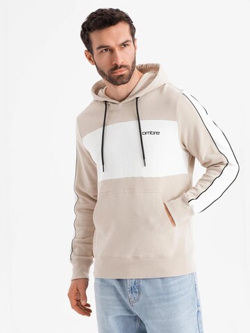 Ombre Sweatshirt 'OM-SSNZ-0225' in Beige