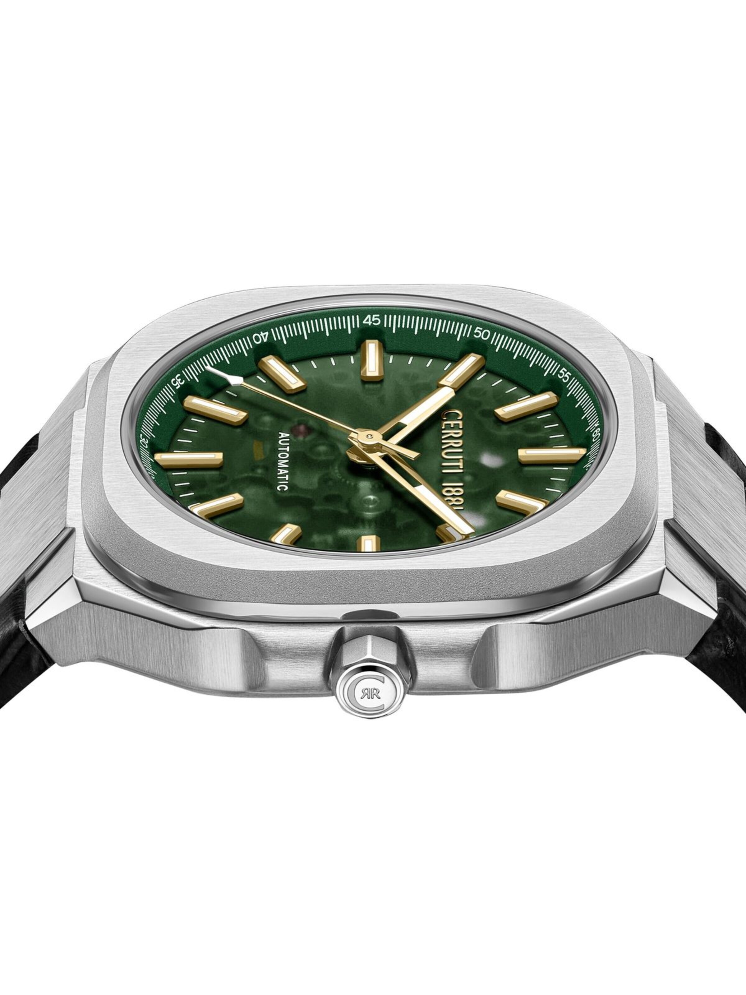 Montre à affichage analogique 'Leadri' CERRUTI 1881 en vert