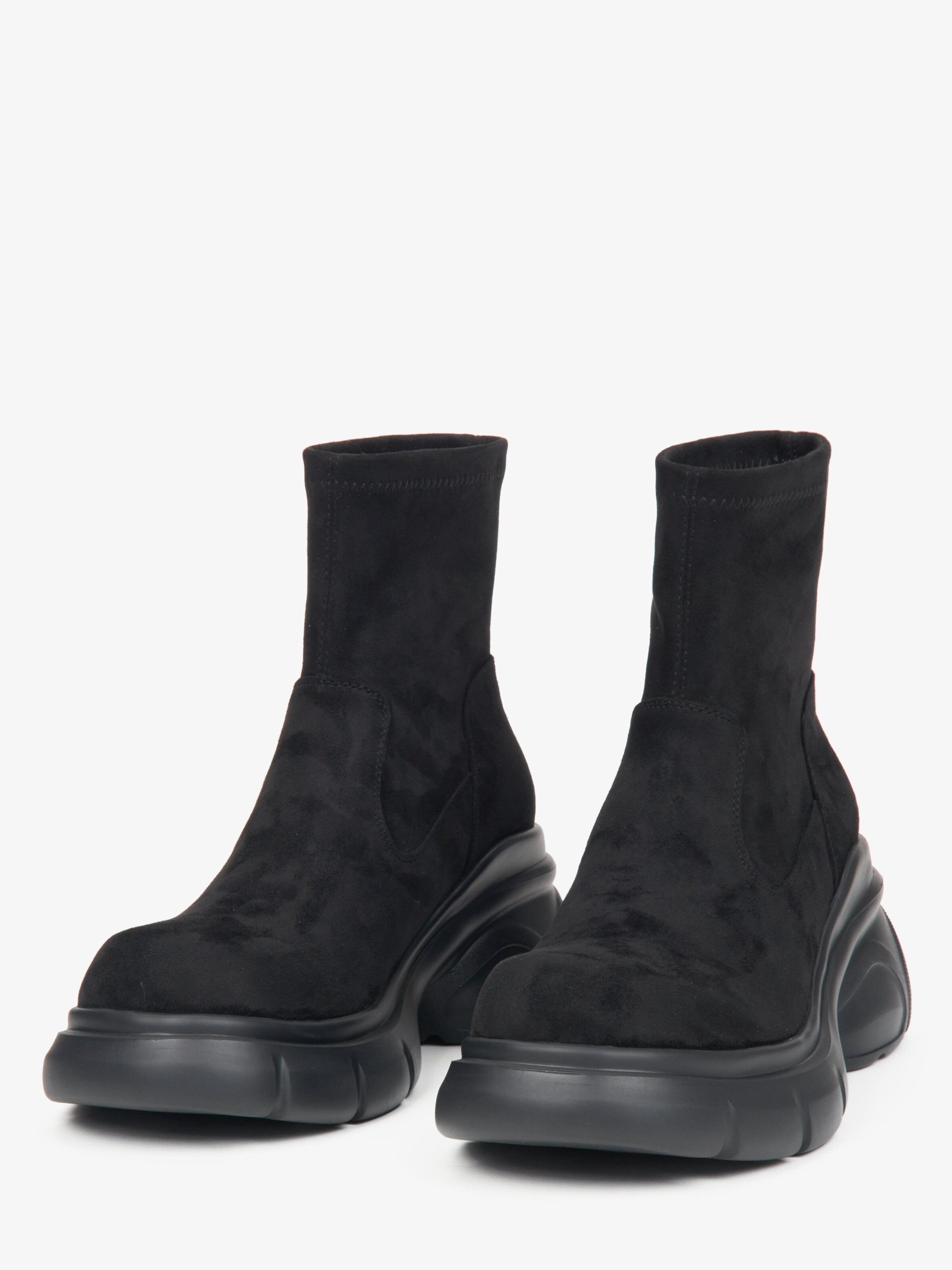 Estro Chelsea boots '681-15' in Zwart