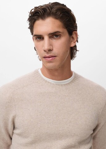MANGO MAN Pullover 'Lotus' in Beige