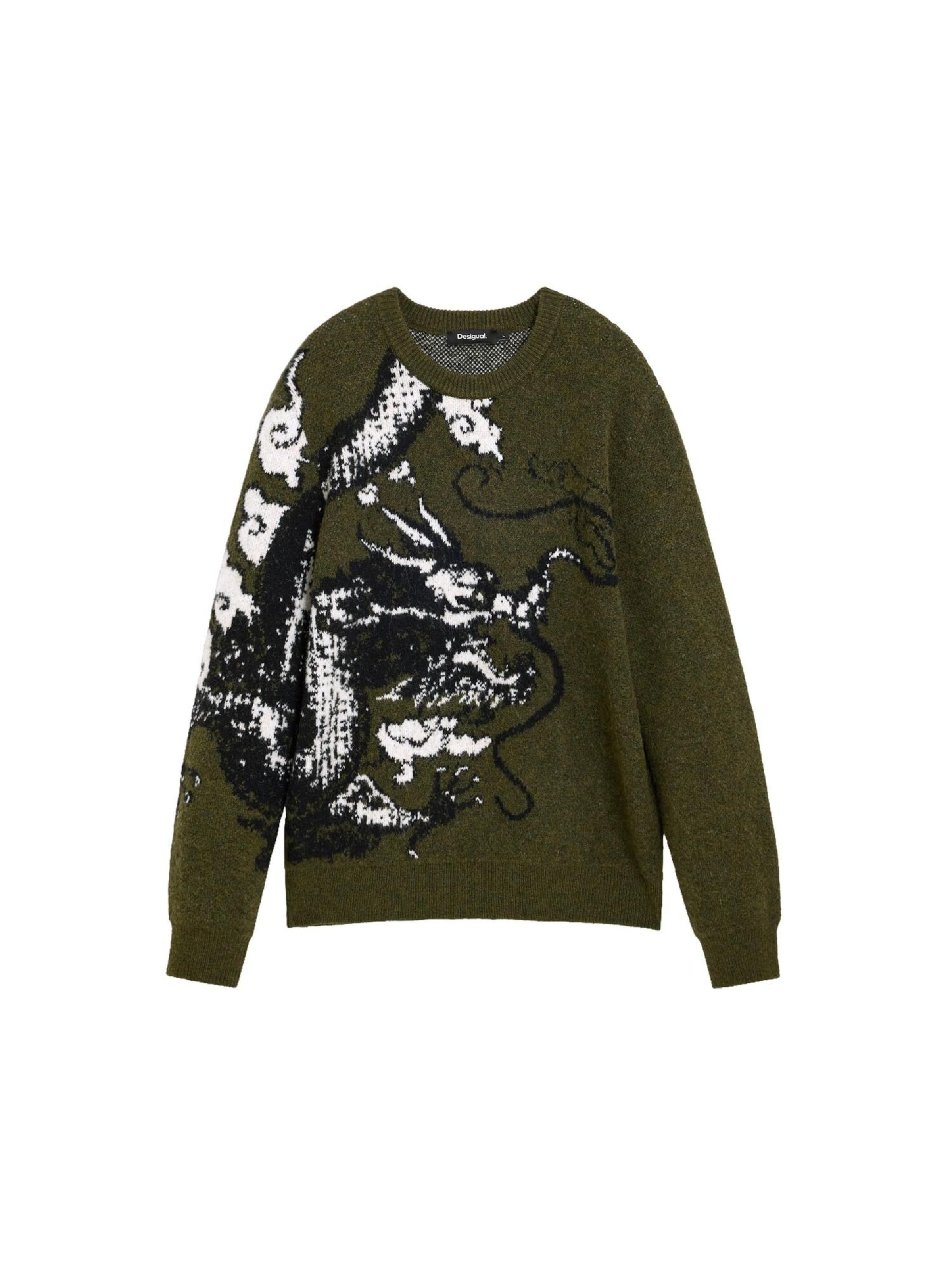 Desigual - Jersey en verde: frente
