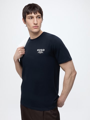 HUGO Shirt 'Nesptee' in Blauw