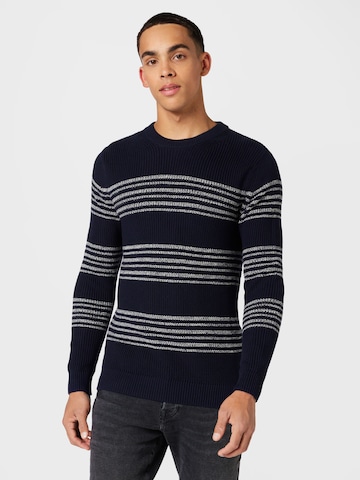 JACK & JONES Sweater 'WILBERT' in Blue: front