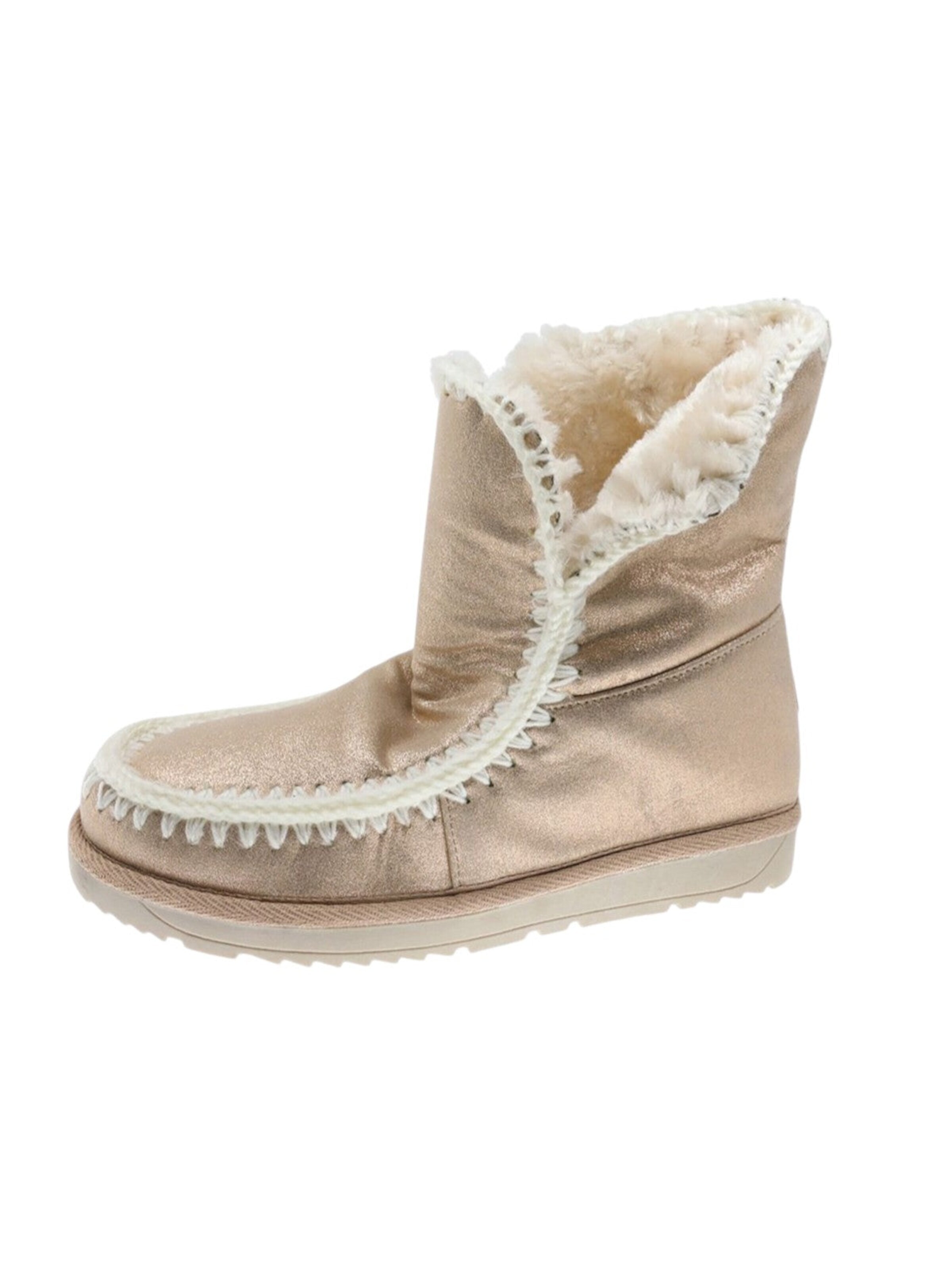 Beppi Snowboots i guld: forside